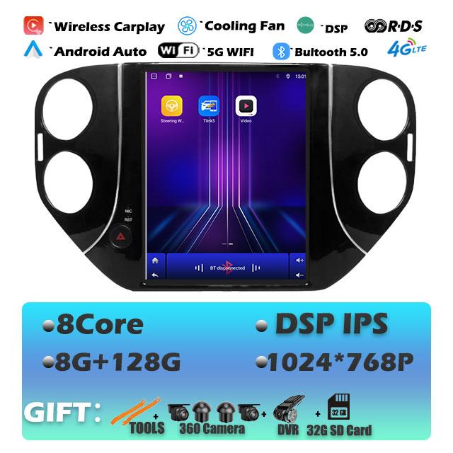 IPS For Volkswagen Tiguan 1NF  2007 -2016 Android 14 Car Radio Multimedia Video Player Navigaion Head Unit Stereo 2Din Audio