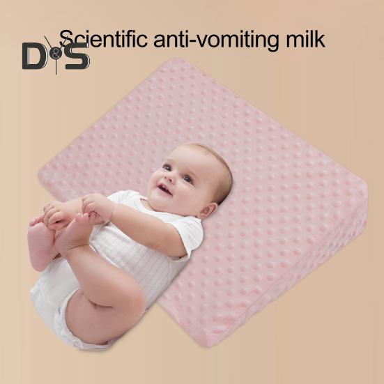 Keilkissen für Babys, Memory Foam-Schlafkissen, Rückenstützkissen für Säuglinge mit abnehmbarem Bezug für einfaches Stillen, Beine und Knie von Kindern