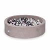 Dry Pool 110x30 Corduroy Light Pink 400 Balls: Pearl, Silver, Light Pink Pearl, Metallic Graphite