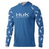 HUK Mens Long Sleeve Hooded Fishing Shirt UPF50 Breathable Quick Dry Clothing
