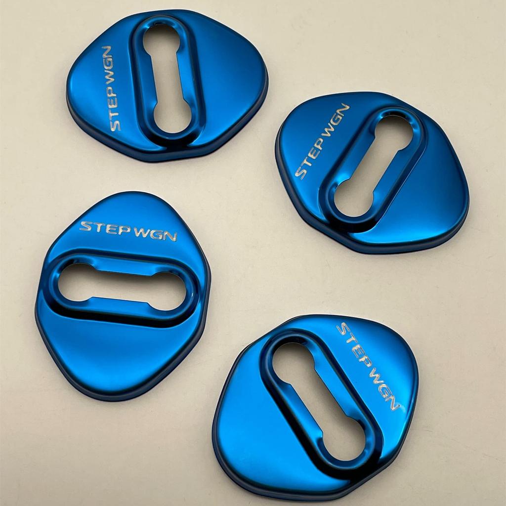 TADOKAPATU Honda New Step Wagon RP Series Striker Cover Door Lock Cover Plated Accessory Interior Parts Stainless Steel 4PCS Easy Installation Ho