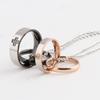 European and American Double Layer Heart Pendant Titanium Necklace - Valentine's Day Gift