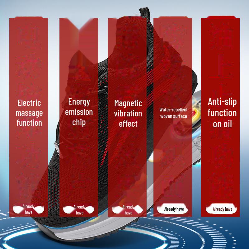 Protiskluzové boty na chůzi bez oleje s magnetickým vibračním čipem a pulzní masáží terahertzovou energií pro starší ženy