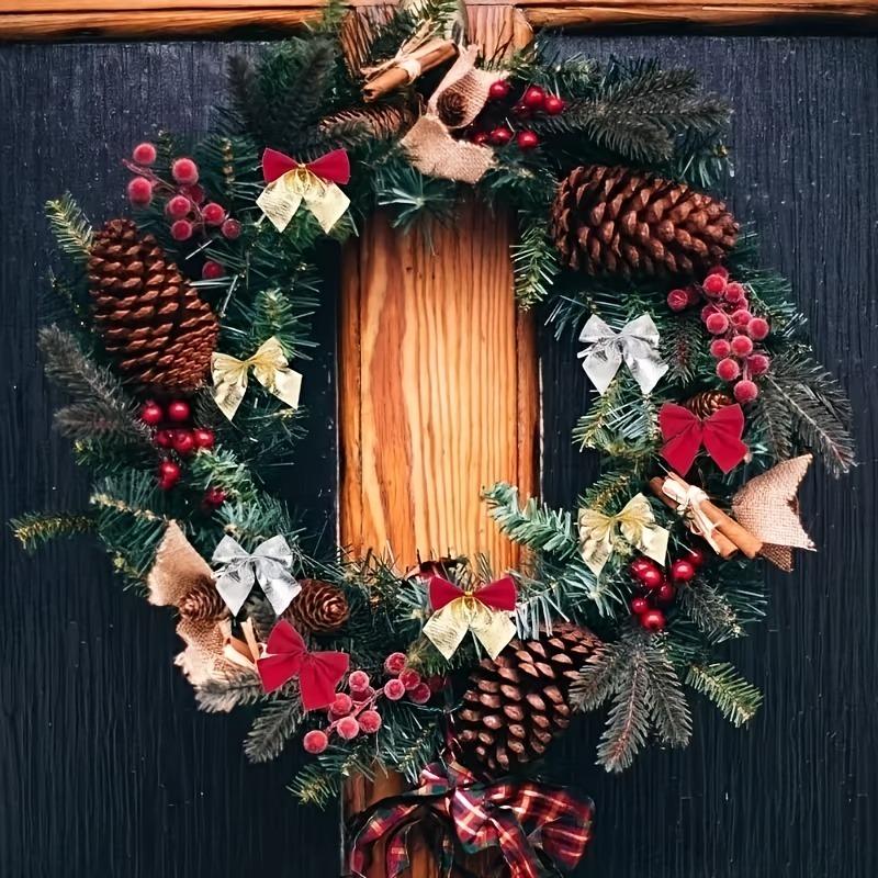 60Pcs 5.5cm Bow Christmas Decorations Xmas Tree Pendant Ornament for Home Decor Navidad New Year Party 2026 DIY Gift Accessories