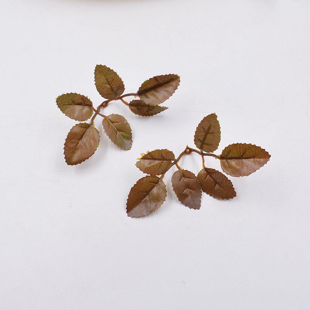 10/20/50 Stück/Los 6 Blätter/Stück Grünes Künstliches Blatt Blume Für Hochzeit Heimdekoration Laub DIY Scrapbooking Handwerk Kunstblume