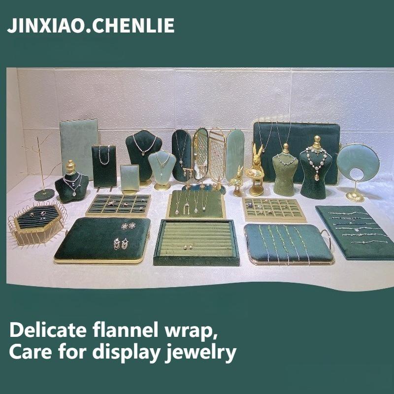 Necklace Jewelry Model Display Rack Rings Bracelet Storage Pallet Counter Jewellery Showcase Tray Live Pictures Trinket Props
