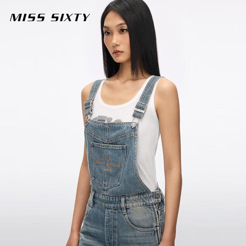 MISS SIXTY 2026 Summer Retro Washed Denim Jumpsuit