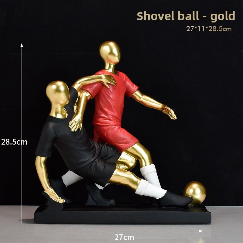 Simple and Luxurious Football Player Figurine Home TV Cabinet Wine Cabinet Office Study Bedroom Tabletop Decoration Item