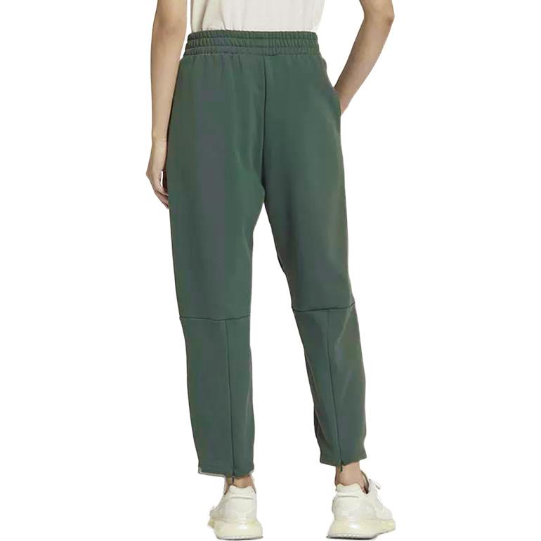 Adidas Originals Plain High Waist Drawstring Sport Pants Women Bottoms Mineral-Green HM1802