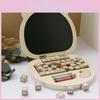 Shaped Bear Wooden Notebook Crayon Drawing Board Letter Building Block Toy