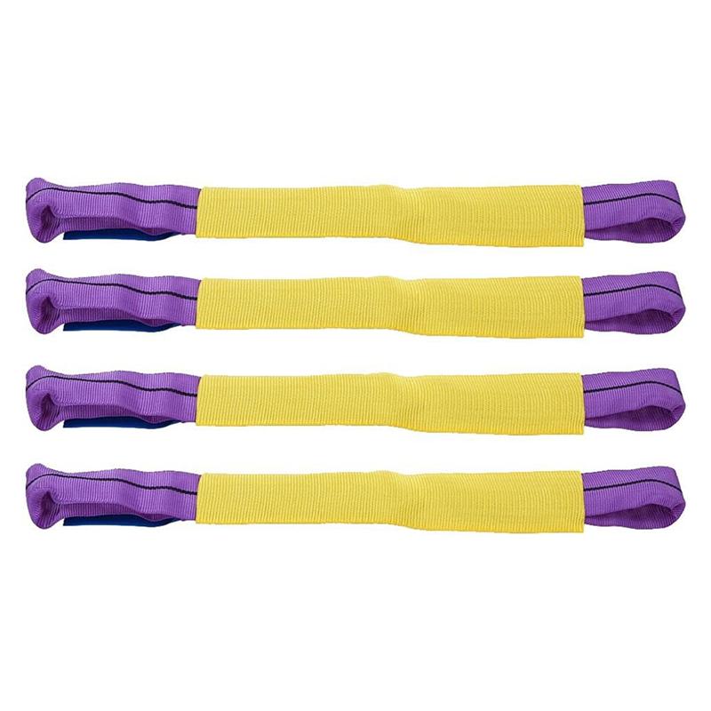 Heavy Duty Tie Down Straps 4Pcs Soft Loop Axle Straps Retractable Tie Down Loops Car