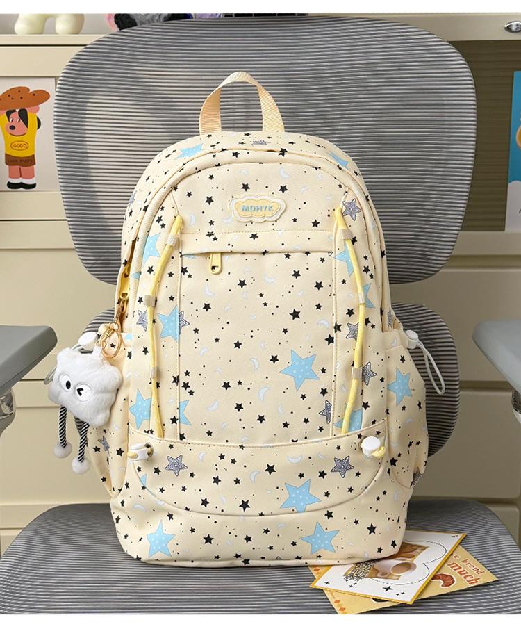 Schoolbag Starry sky clear feeling milk blue middle and high school students backpack Korean in sweet vitality girl travel shoulder