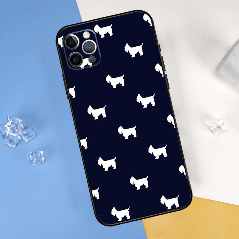 

Scottish Terrier Dog Phone Case For iPhone 16 Pro Max 13 12 Mini 11 14 15 Pro Max XR 16 15 Plus 16e Cover Shell iPhone 14