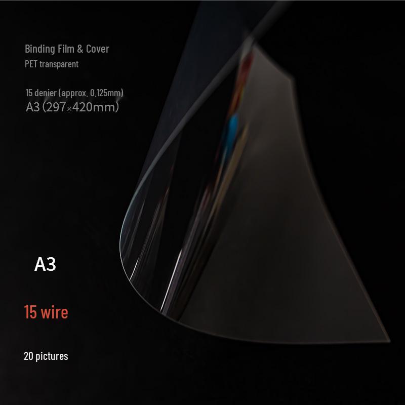 A4/A3 Frosted Transparent PVC Film for Art & Craft 
