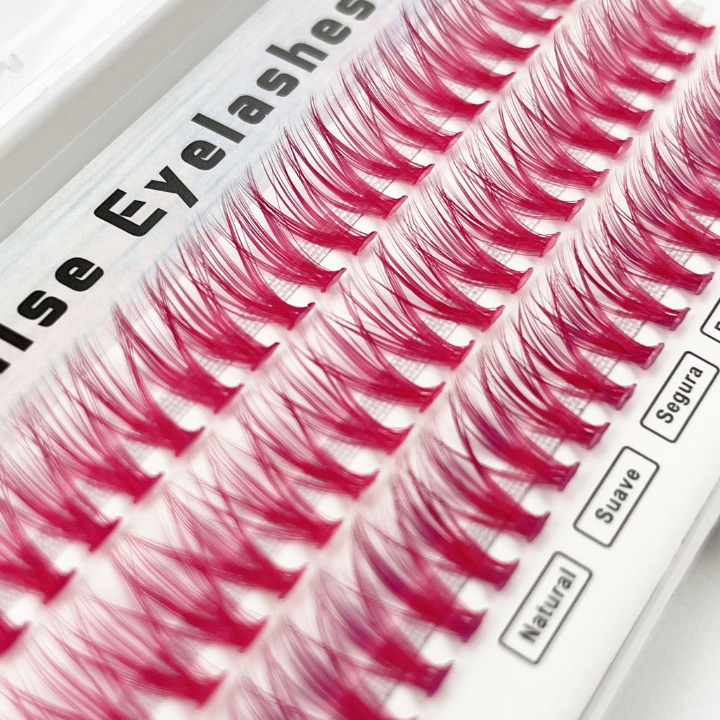 Colorful Lashes Professional 1box Individual Eye Makeup Grafting False Eyelashes For Eyelash Extension