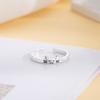 Dull Polish Animal Couple Ring Cute Dog Valentine's Day Gift Cat Opening Ring  Women Men