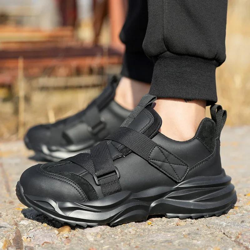 Leichte Mode 2024 Sicherheitsschuhe Für Männer Anti-smash Anti-punktion Arbeit Turnschuhe Stahl Kappe Schuhe Männlichen Arbeit stiefel Schutzhülle