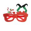 Red Santa Claus Eyeglasses Christmas Decorative Glasses Party Decorations Christmas Frame Glasses