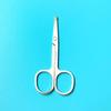 Stainless Steel Round-Head Nose & Eyebrow Trimming Scissors