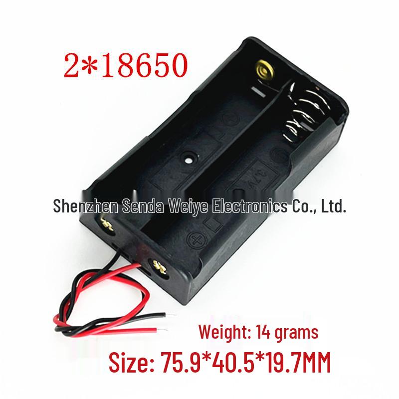 18650 Battery Holder for 1 To 4 Cells - Series Connection with Wires