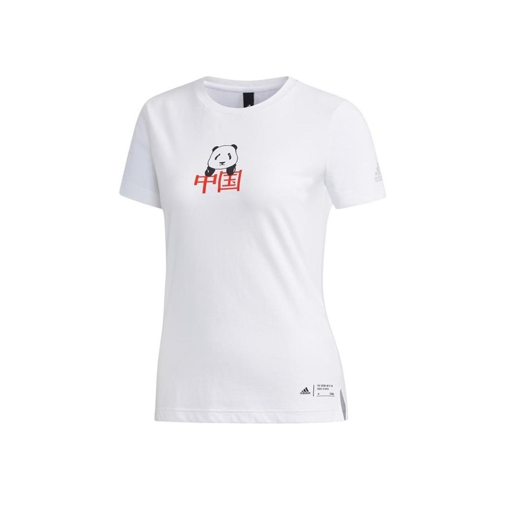 Adidas Kc Tee Ls Cn Sporty Round Neck Short Sleeve T-Shirt Women Tops White FK4406