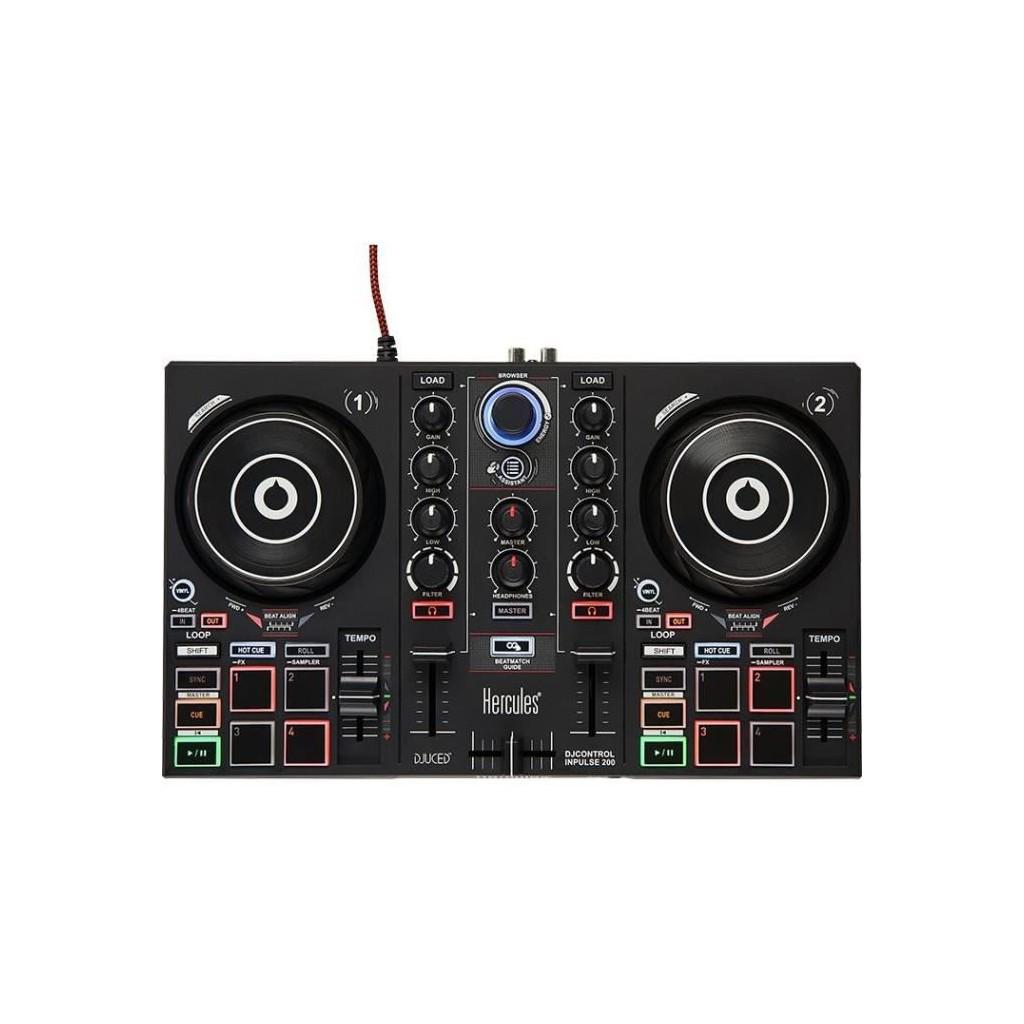 Buy HERCULES Inpulse 200 - USB DJ Controller - 2 Tracks with 8 Pads and  Sound Card at affordable prices — free shipping, real reviews with photos —  Joom