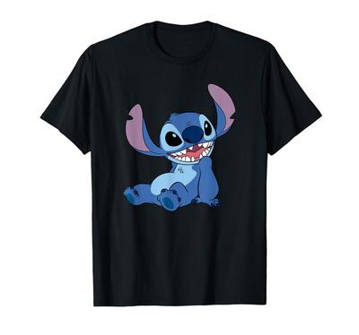 Disney Lilo Stitch Happy Mood Good Alien Pose Logo & T-Shirt