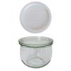 WECK TULIP SHAPE Glass Canister, 500ml, with Plastic Cover, WE744