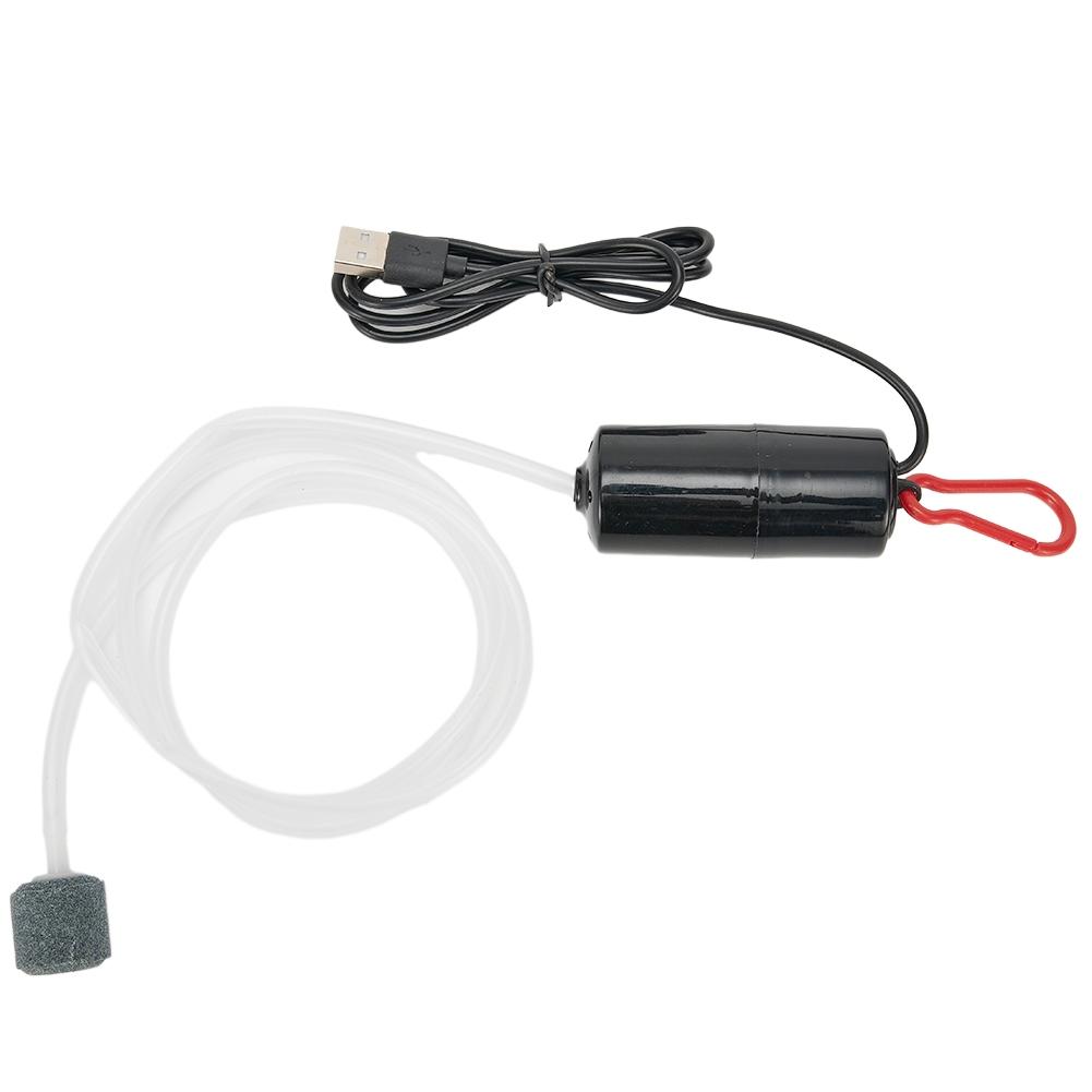 Aquarium Air Pump 100cm 7.5x3cm Aerator Air Compressor