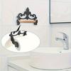 1pc Exquisite French-Style Wrought Iron Bathroom Toilet Paper Towel Holder -Wall Mount Decorative Rack with Paper Roll Storage
