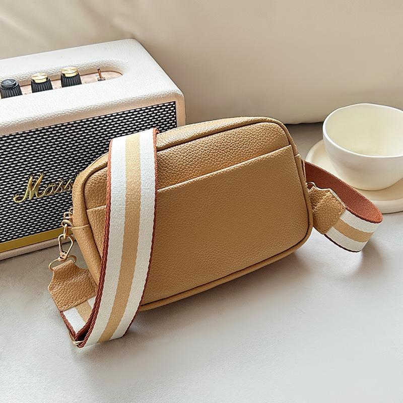 Women's bag autumn and winter new small square bag wide shoulder strap single shoulder oblique span bag