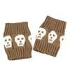 Lolitas Leg Warmers Punk Skull Knitted Leg Sleeves Goth Baggy Cuffs Ankle Heap Socks JK Uniform Foot Cover Streetwear