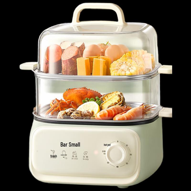 Bear 10.3L 3-Tier Multi-functional Electric Steamer & Hot Pot CN plug (adapter included)