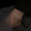 S925 Sparkling Screw Chain Anklet – Lightweight Movement, From Korea