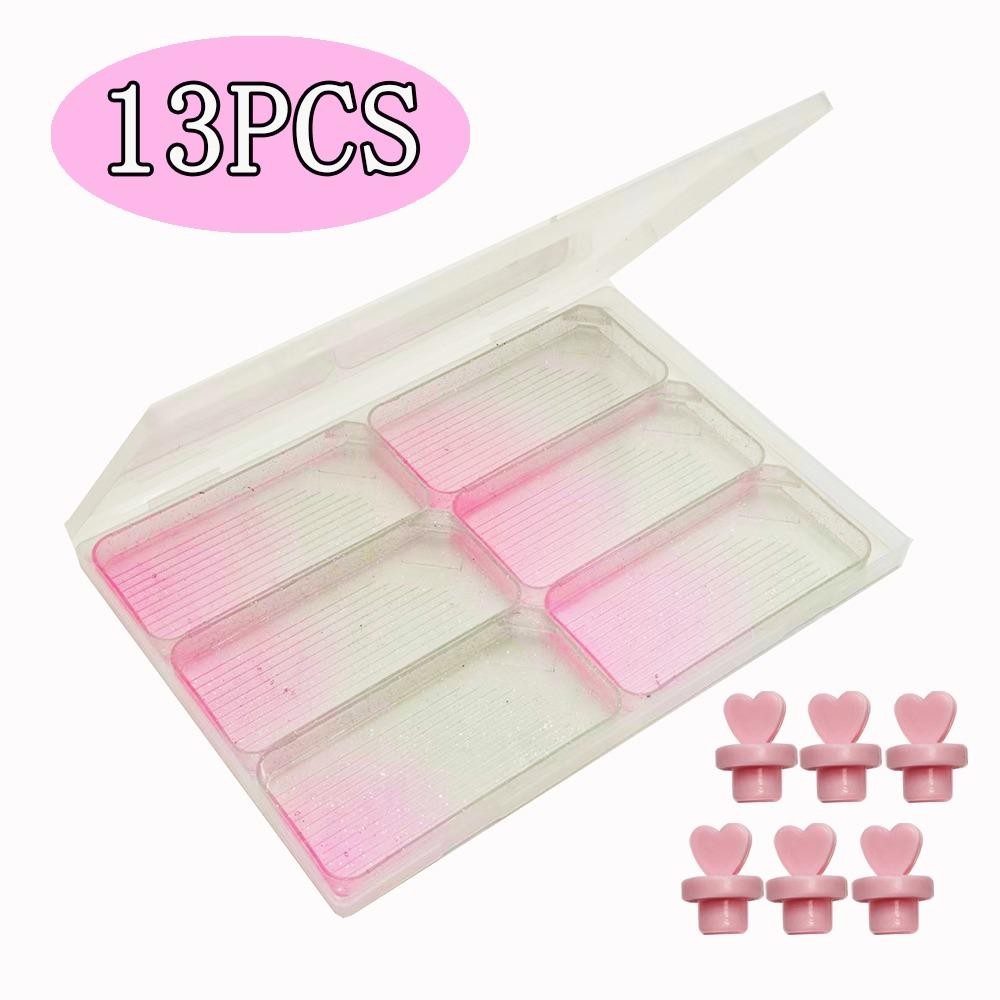 4/7/13Pcs Large Capacity Gradient Diamond Painting Trays Drill Storage Container for Nail Art