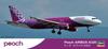 Hasegawa Peach Aviation Airbus A320 Plastic Model 41 1/200