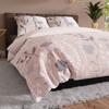 CLEO Bedding Set 220x200 Cm - Satin Cotton, Subtle Floral Pattern