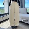 Women's Khaki High Waist Slimming Banana Pants - Autumn 2025 Collection 