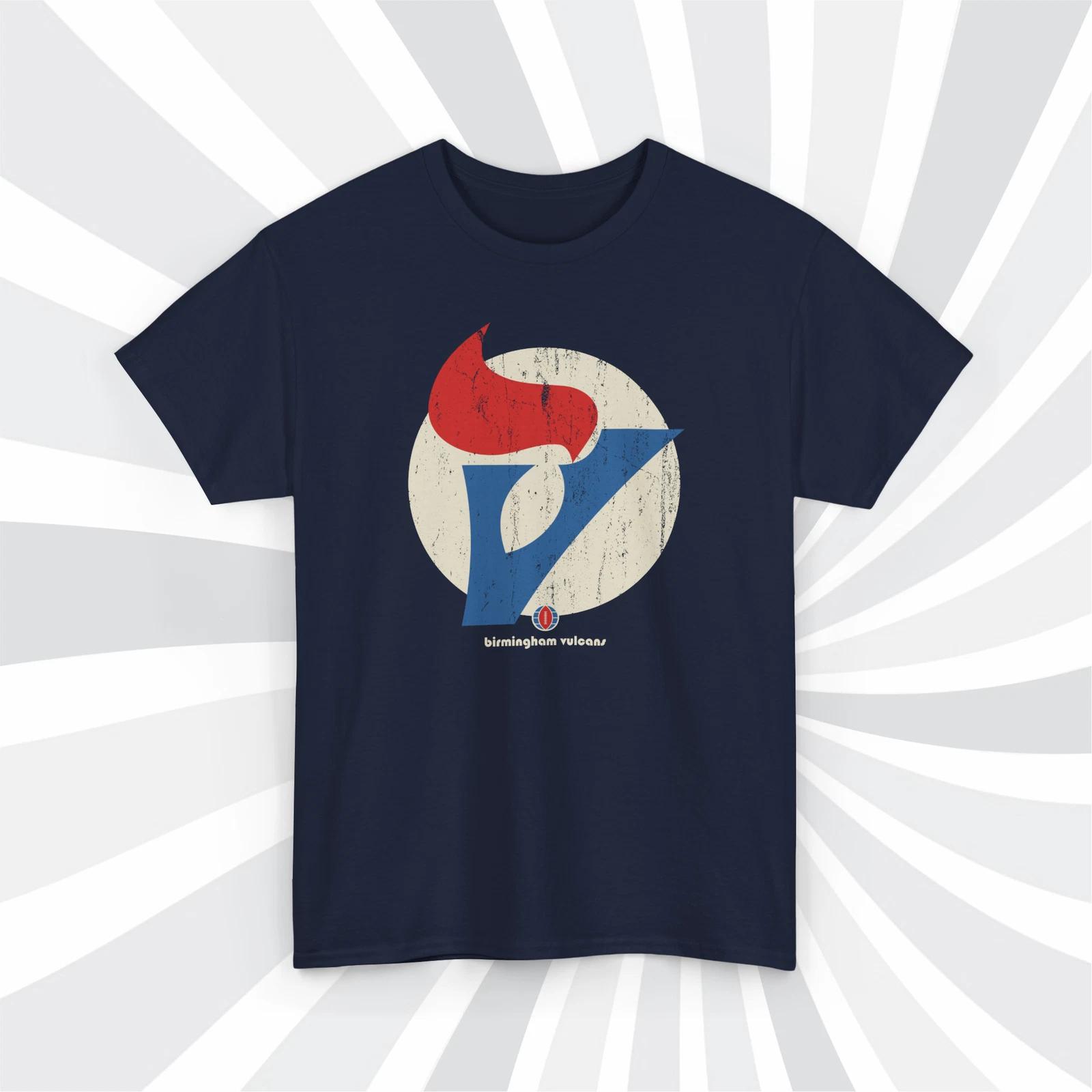 

Birmingham Vulcans 1975 WFL Football Grunge Logo T shirt M