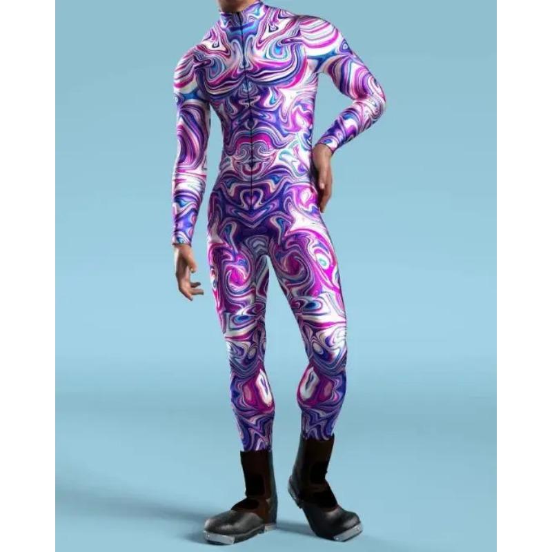 Cool CyberPunk Mechanical Armour Jumpsuit Punk Cosplay Bodysuit Steampunk Costume Halloween Party Shows Men Women Zentai Suit