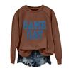 Unisex Fashion Printed Round Neck Long Sleeve Sweatshirt Pullover for Casual Everyday Wear