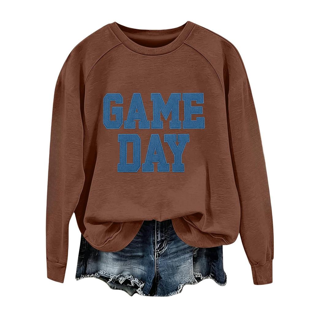 Unisex Fashion Printed Round Neck Long Sleeve Sweatshirt Pullover for Casual Everyday Wear