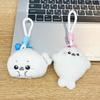 Ocean Animal Little Seal Doll Fluffy Keyring Seal Plush Keychain  Backpack Decor