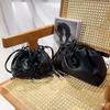 Niche Genuine Leather Lucky Bag Soft Fashionable Minimalist Women's Crossbody Cloud Single Shoulder Imported Sheepskin Inside Outside