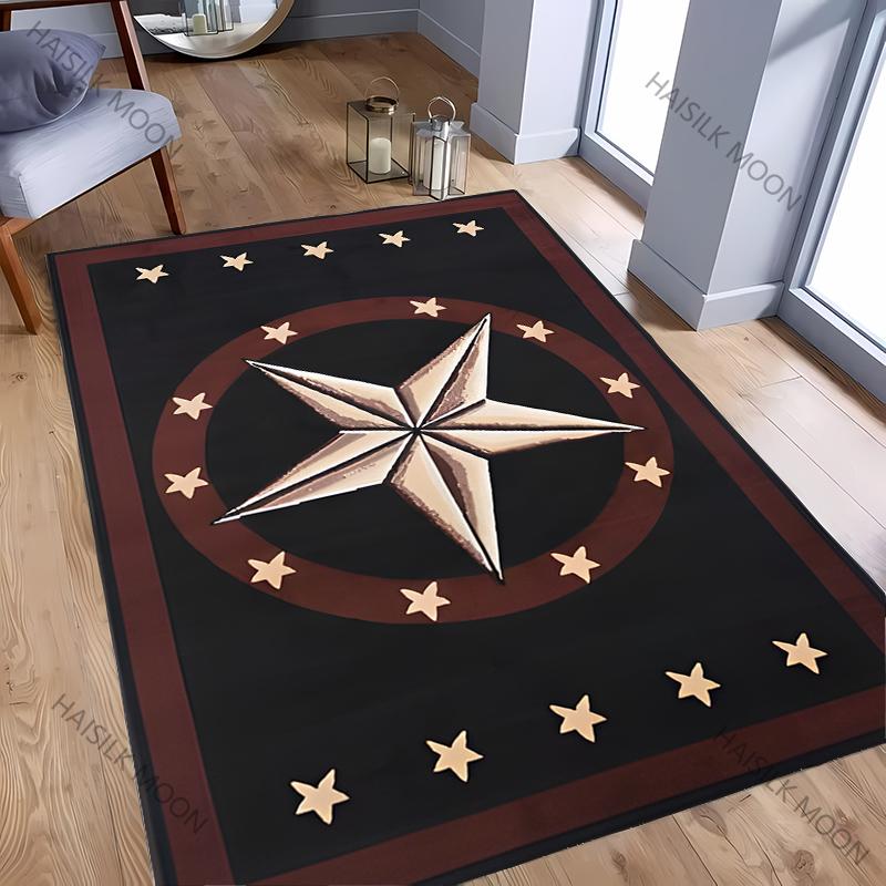 3D Vintage Pentagram Printed Mat Washable Carpet for Room Easy To Clean Rug for Sofa Livingroom Modern Home Decor Wonderful Gift
