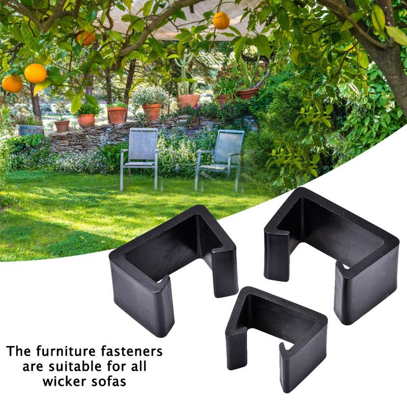 Plastic Furniture Fastener Heat Resistant Furniture Clip Outdoor Patio Wicker Furniture Clip Couch Clamps Sectional Connector