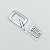 3D ABS Numbers Letters Q2 Q3 Q4 Q5 Q6 Q7 Q8 Emblem for 111a Q series Car Fender Trunk Rear Logo Sticker Black Silvera111
