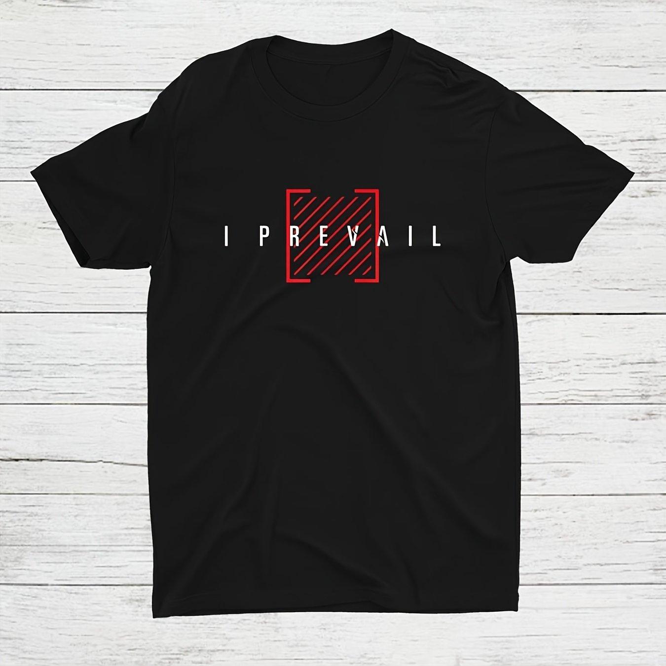 

I Prevail Official Merchandise Trauma Shirt, 100% Cotton Crew Neck T-Shirt Printed 220g Print Short Sleeve Crew Neck Top S