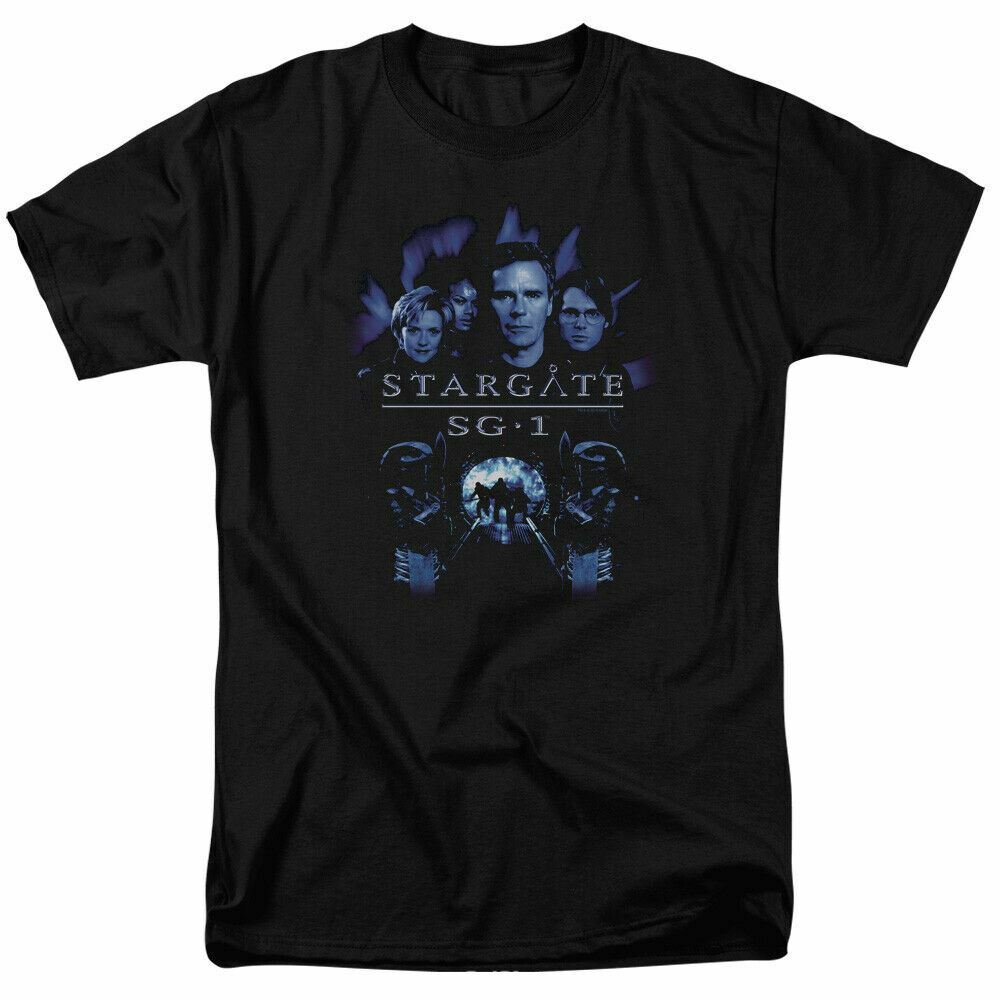 

26 Stargate SG1 Stargate Command T Shirt Licensed Sci-Fi TV Alien Show Tee Black Unisex T-Shirt L
