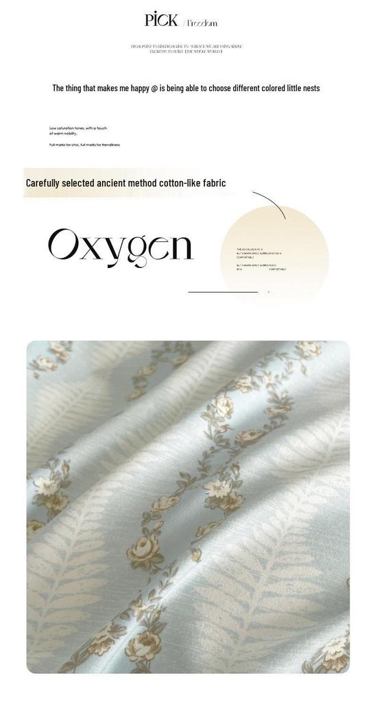 Spring/Summer Small Floral Lace Bedspread Set: 4-Piece, Skin-Friendly, Soft Imitation Cotton for Single Bed